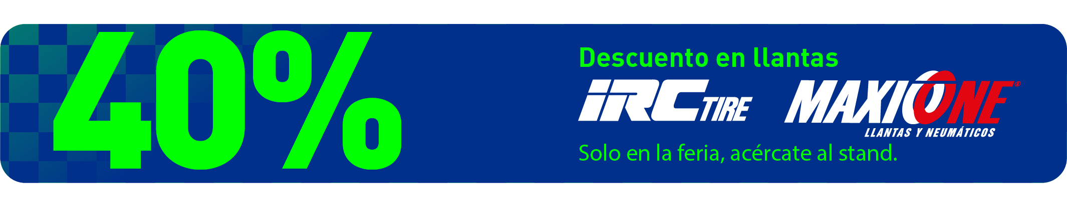 Banner de descuento del 50%