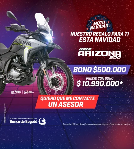 Moto MRX Arizona a crédito Auteco Banco de Bogotá