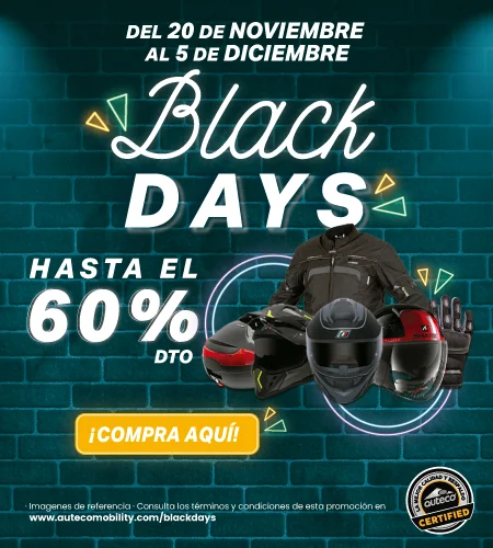 Blackdays - Promociones accesorios para moto y motociclistas y repuestos para motos