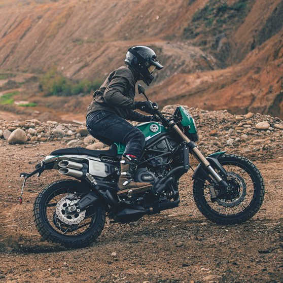 Una moto pensada para cualquier tipo de terreno.
